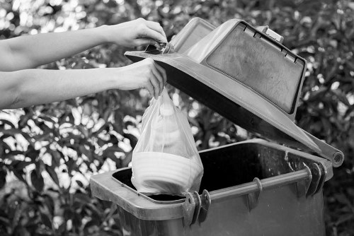 Environmentally responsible waste disposal at a building site